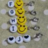 Crochet Hook Minders - Yellow Smiley Faces