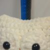 Off white crochet owl. - Image 3