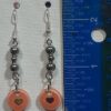 Metal Round Bead with Heart Earrings - Image 2