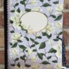White Floral Altered Composition Notebook