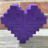 Tumbling Tower Blocks heart - Purple - Image 3
