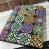 Fabric Covered Notebook - Granny Square