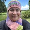 Stunning Crochet Accessories in Lilac and Lime - Image 5