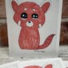 Red Panda Notecard Set (by Jay)