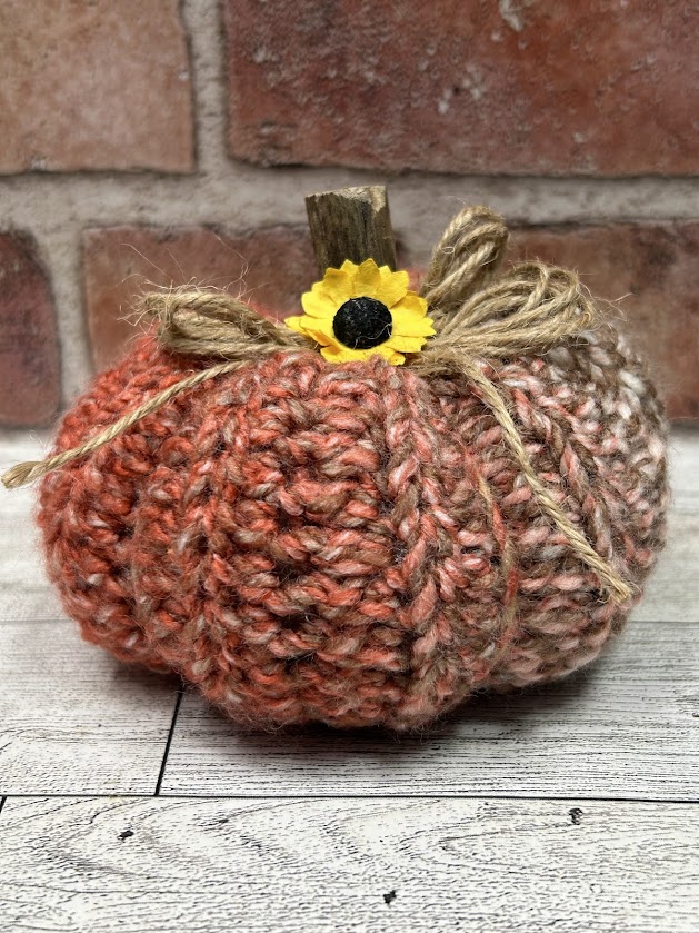 Crochet Pumpkin in Orange #1